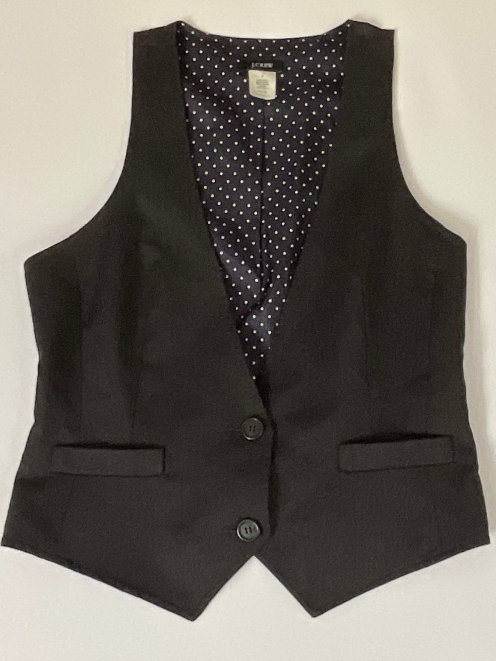 Like new JCrew Drak Gray Wool Vest Size Small